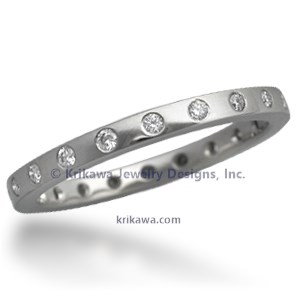 Straight Diamond Band with 1.5 mm Rounds