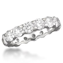 Diamond Pave Eternity Wedding Band