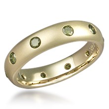 Straight Diamond Wedding Band - 2 mm Diamonds