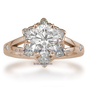Artistic Unique Engagement Ring