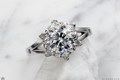 Artistic Snowflake Engagement Ring