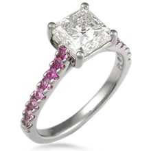 Pave XO Engagement Ring
