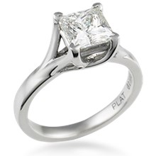 Angel Solitaire Engagement Ring
