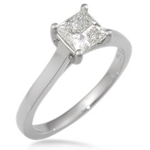 Modern Cathedral Prong Engagement Ring