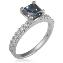 Pave Prong Engagement Ring