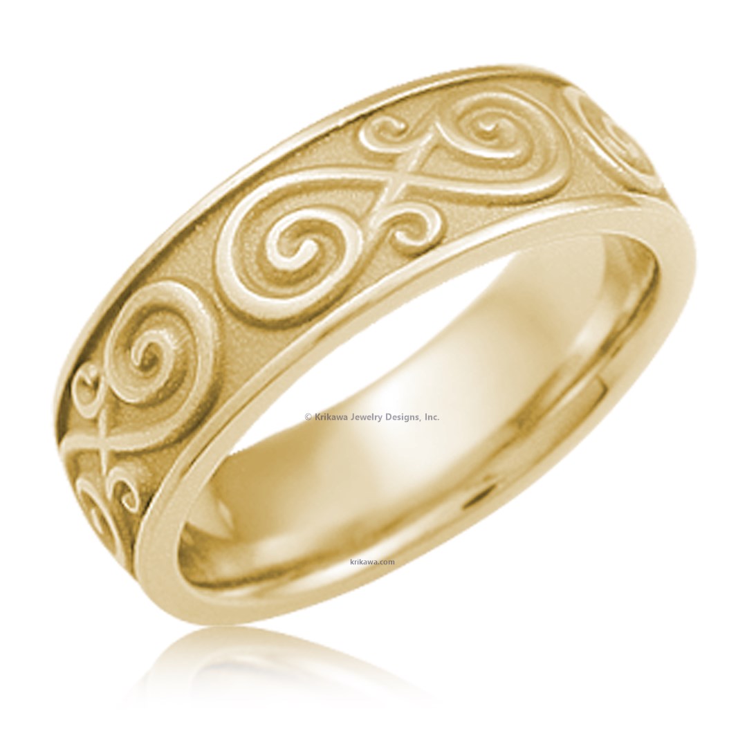 Contemporary Infinity Wedding Band