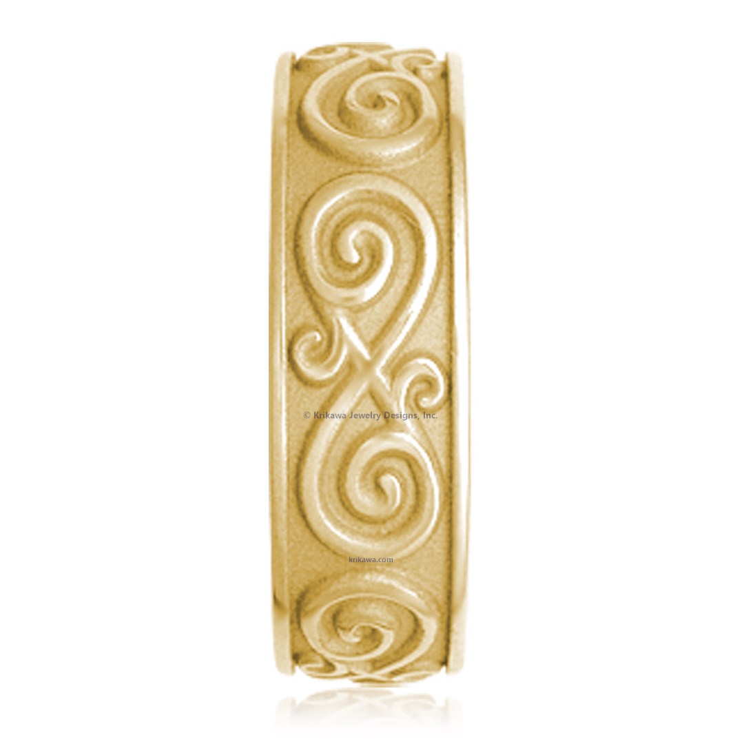 Contemporary Infinity Wedding Band