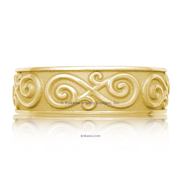 Contemporary Infinity Wedding Band