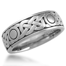 Sailor's Knot Eternity Symbol Wedding Band