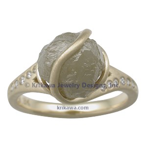 Diamond Orbit Engagement Ring
