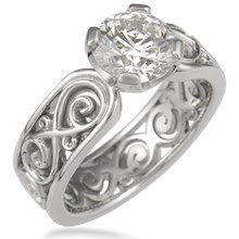 Modern Infinity Engagement Ring