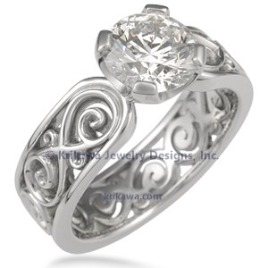 Infinity Symbol Engagement Ring