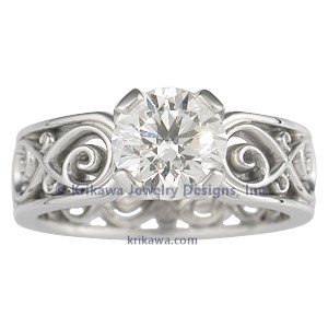 Infinity Symbol Engagement Ring 