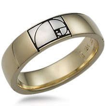 Fibonacci Wedding Band