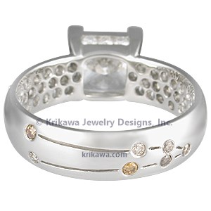 Milky Way Diamond Pave Engagement Ring