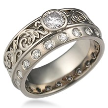 Western Floral Engagement Ring