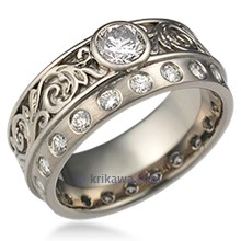 Western Floral Engagement Ring 