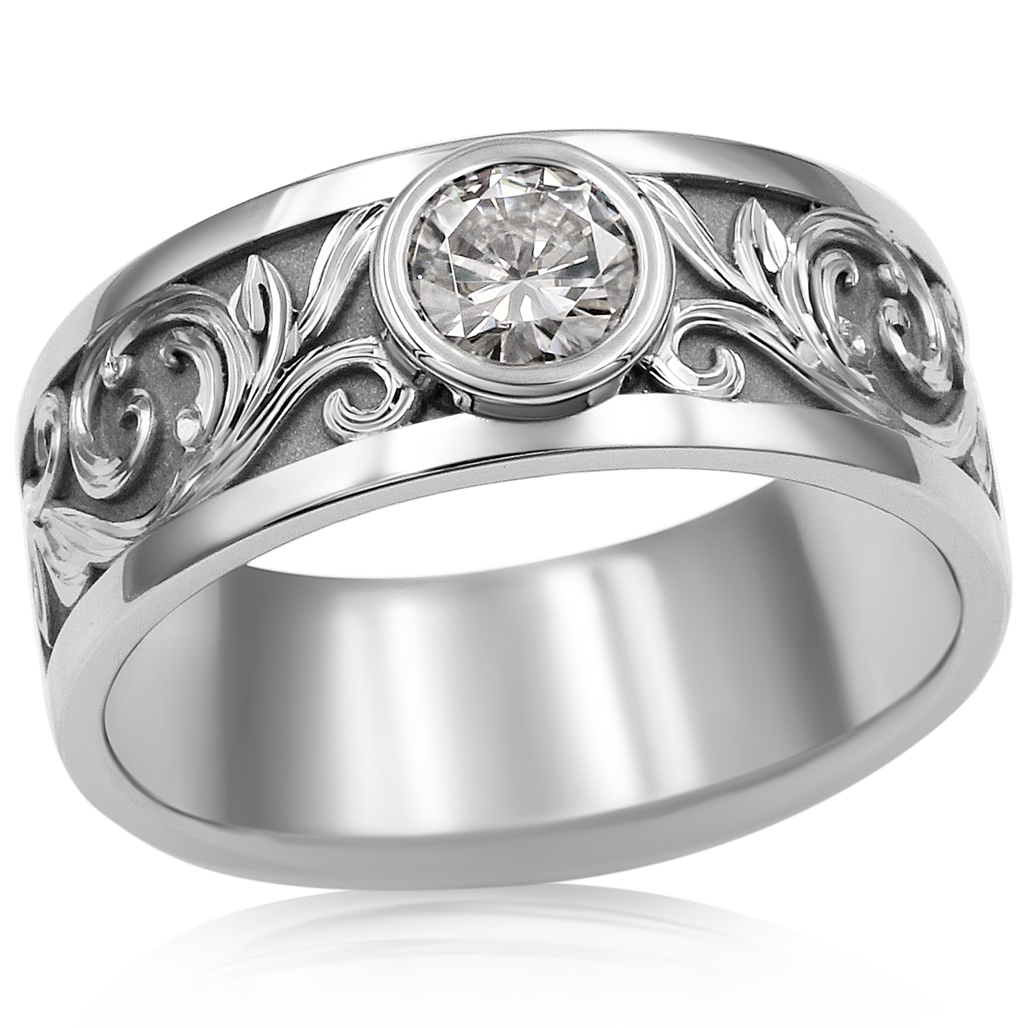 Western Floral Engagement Ring