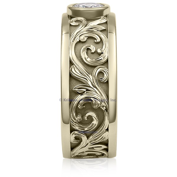 Western Floral Diamond Ring