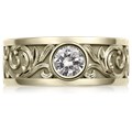 Western Floral Diamond Ring