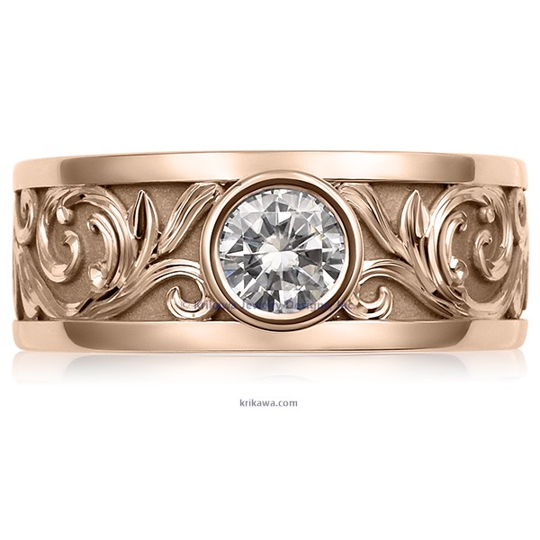 Western Floral Diamond Ring