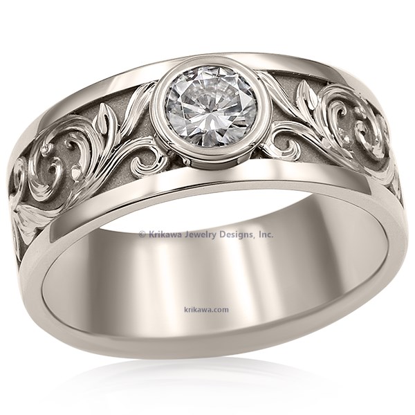 Western Floral Diamond Ring