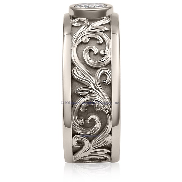 Western Floral Diamond Ring