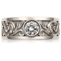 Western Floral Diamond Ring