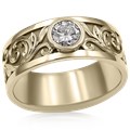 Western Floral Diamond Ring