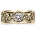 Western Floral Diamond Ring