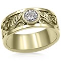 Western Floral Diamond Ring
