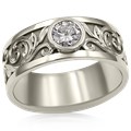 Western Floral Diamond Ring
