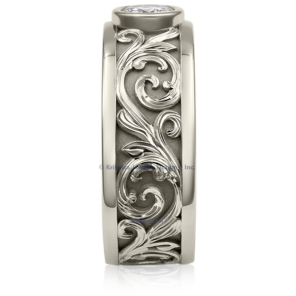 Western Floral Diamond Ring