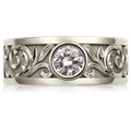 Western Floral Diamond Ring