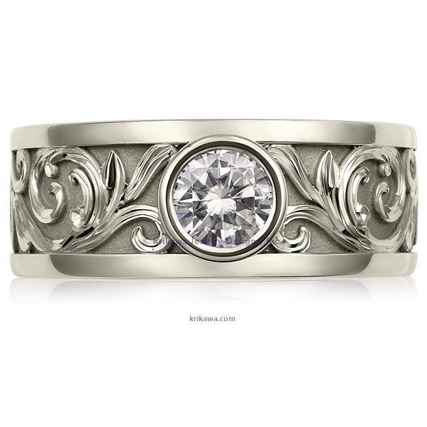 Western Floral Diamond Ring