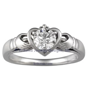 Unique Claddagh Engagement Ring