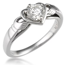 Unique Claddagh Engagement Ring