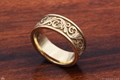 Western Floral Eternity Symbol Wedding Band