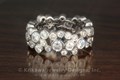 Scattered Bezel Diamond Wedding Band