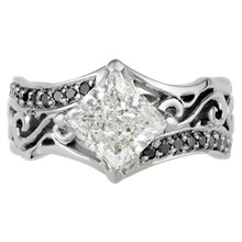 Tribal Engagement Ring - top view