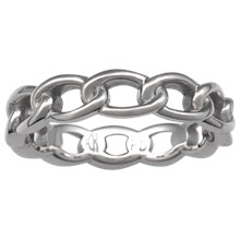 Eternal Chain Wedding Band - top view
