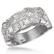 Diamond Potpourri Wedding Band