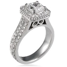 Double Pave Engagement Ring