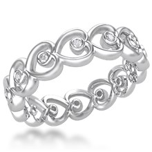 Eternal Heart Diamond Wedding Band