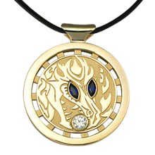 Dragon Coin Memorial Pendant