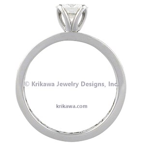 Millegrain Curls Engagement Ring