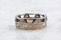 Mokume Coronet Diamond Wedding Band