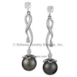 Pearl&  Vine Earrings
