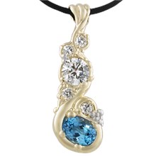 Aquatic Diamond Pendant