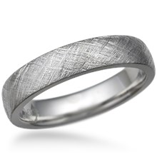 Crosshatched Wedding Band